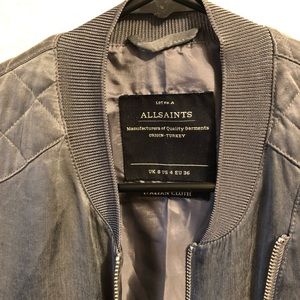 All Saints soft bomber jacket